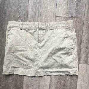 Old Navy Cream Mini Skirt
